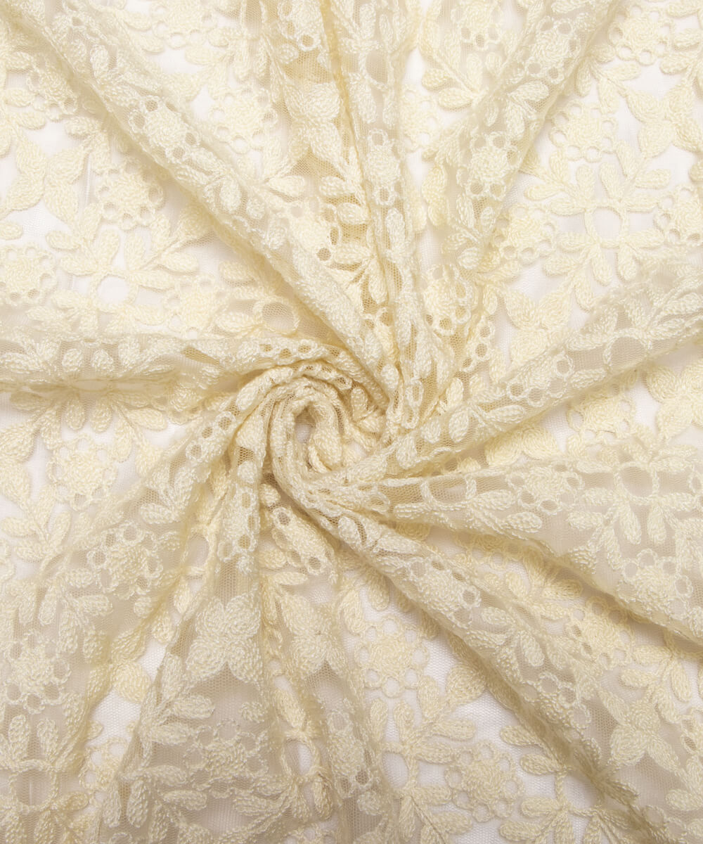 Net Embroidery Fabric Material Boutique Designer