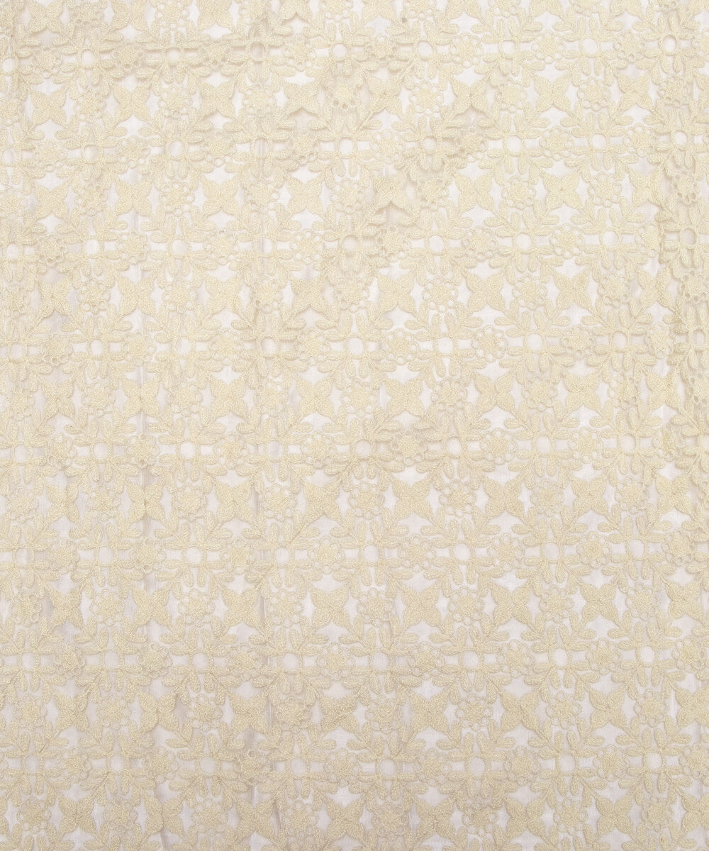Net Embroidery Fabric Material Boutique Designer