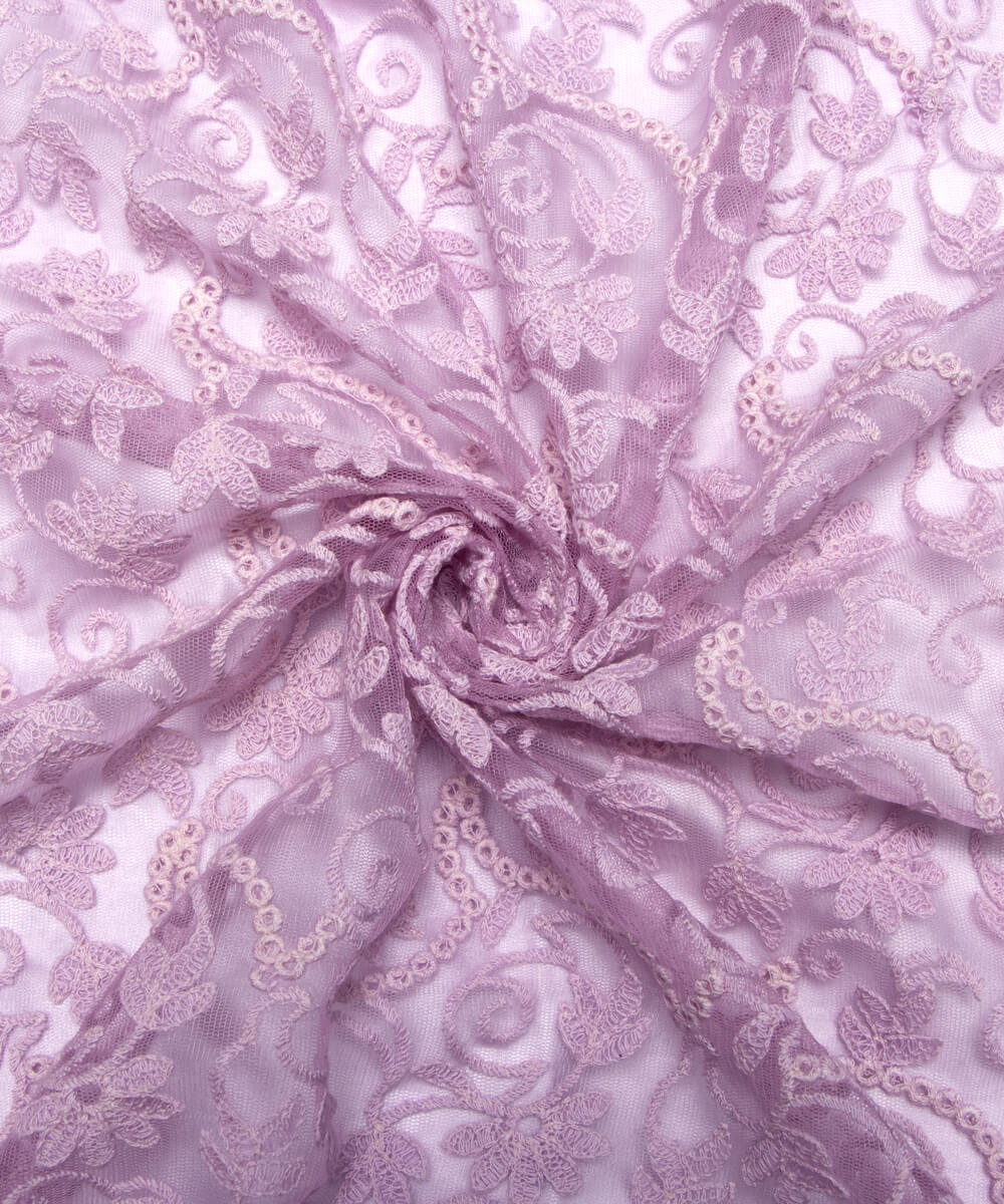 Net Embroidery Fabric Material Boutique Designer