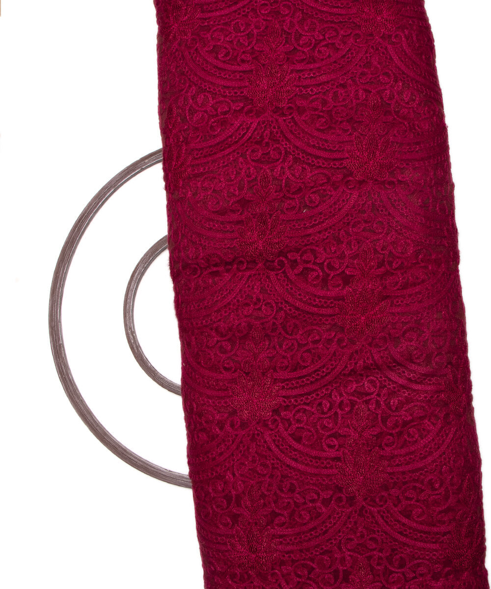 Net Embroidery Fabric Material Boutique Designer