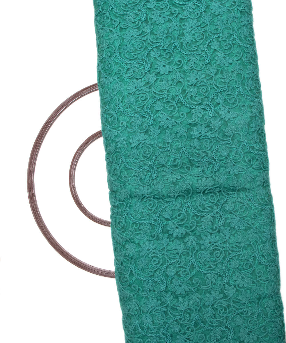 Net Embroidery Fabric Material Boutique Designer