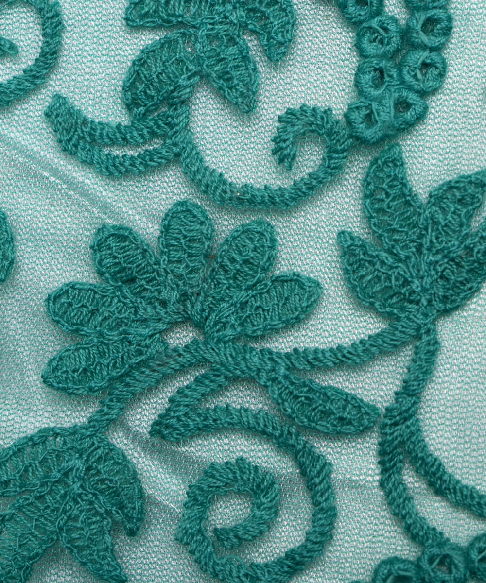 Net Embroidery Fabric Material Boutique Designer