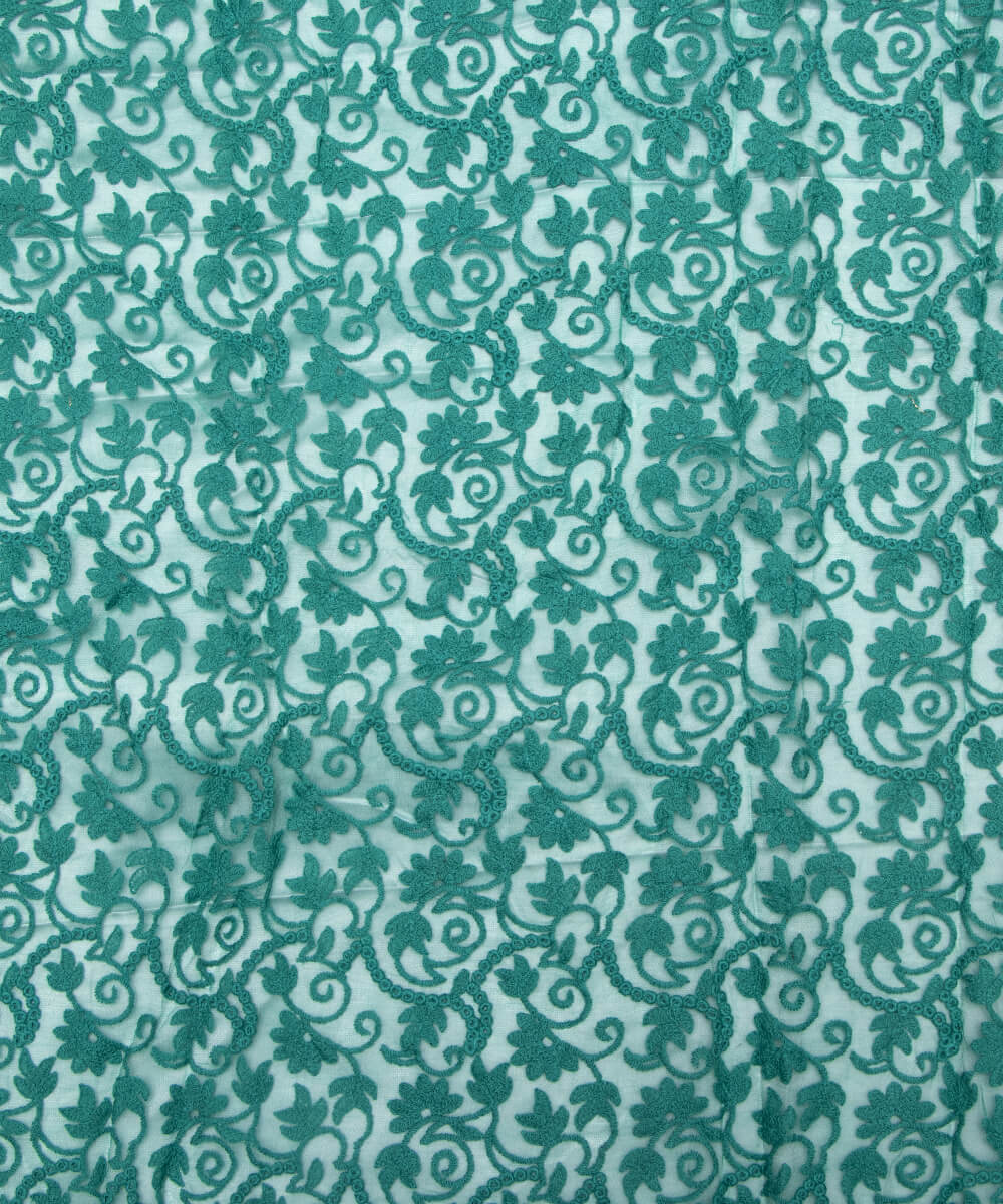 Net Embroidery Fabric Material Boutique Designer