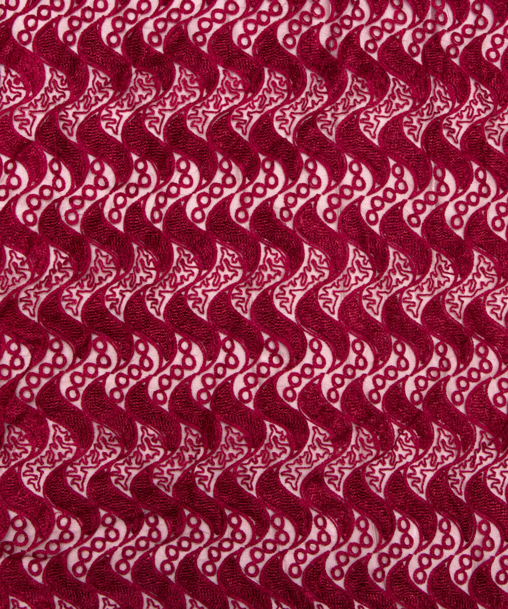 Net Embroidery Fabric Material Boutique Designer