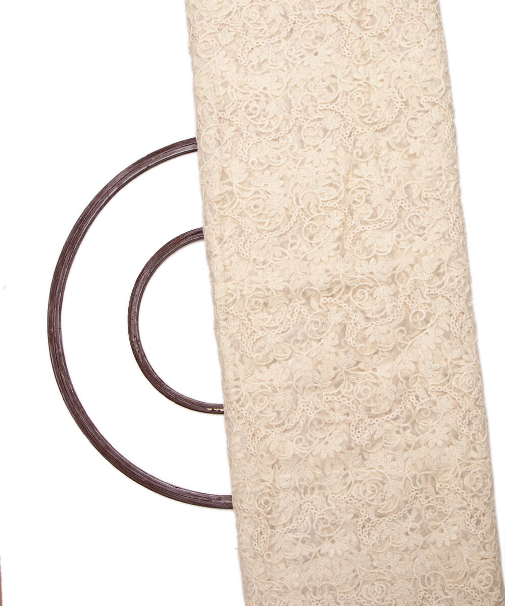 Net Embroidery Fabric Material Boutique Designer