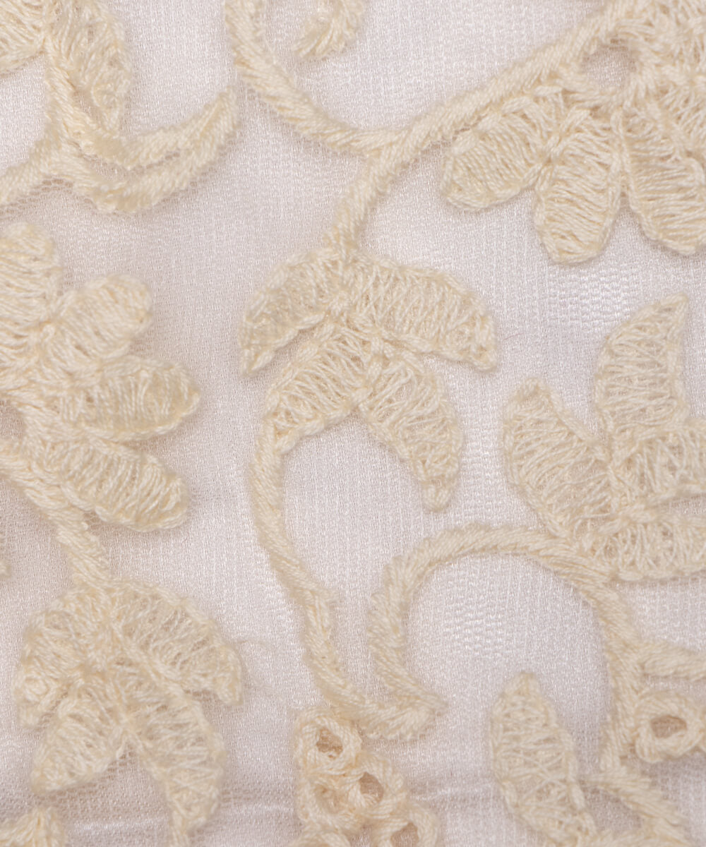 Net Embroidery Fabric Material Boutique Designer