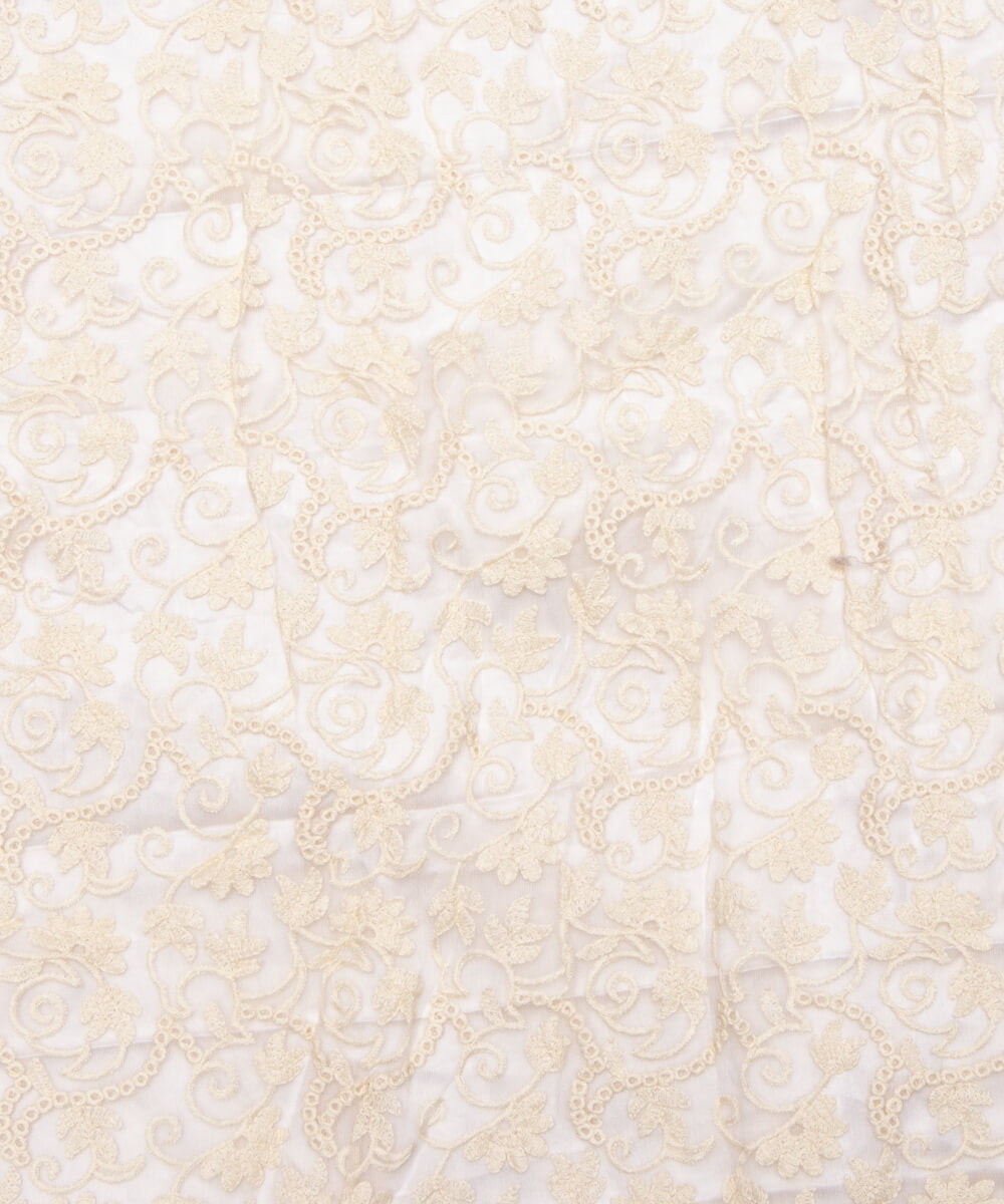 Net Embroidery Fabric Material Boutique Designer