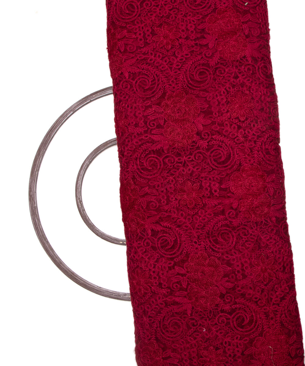 Net Embroidery Fabric Material Boutique Designer