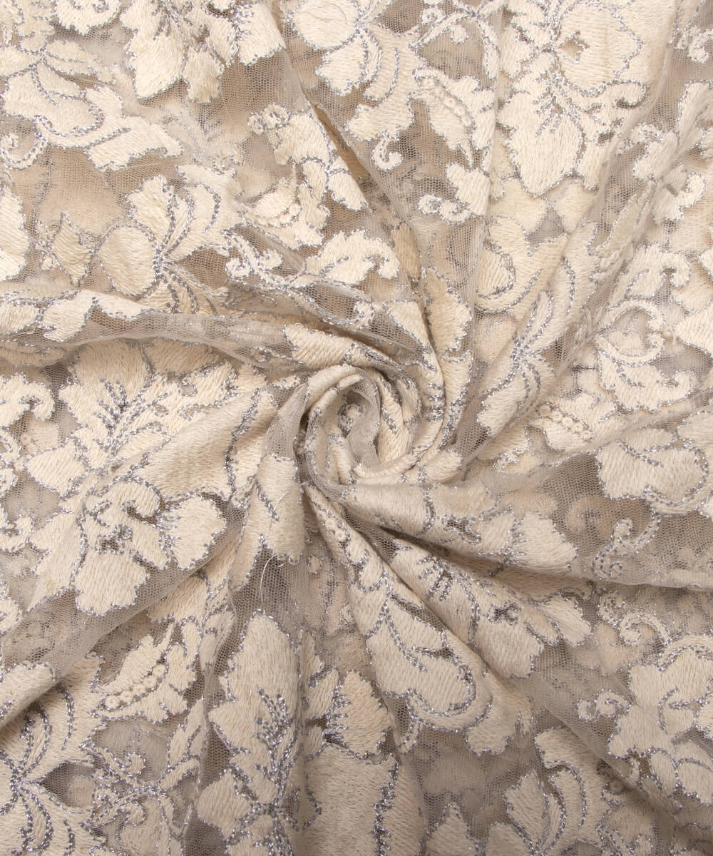 Net Embroidery Fabric Material Boutique Designer