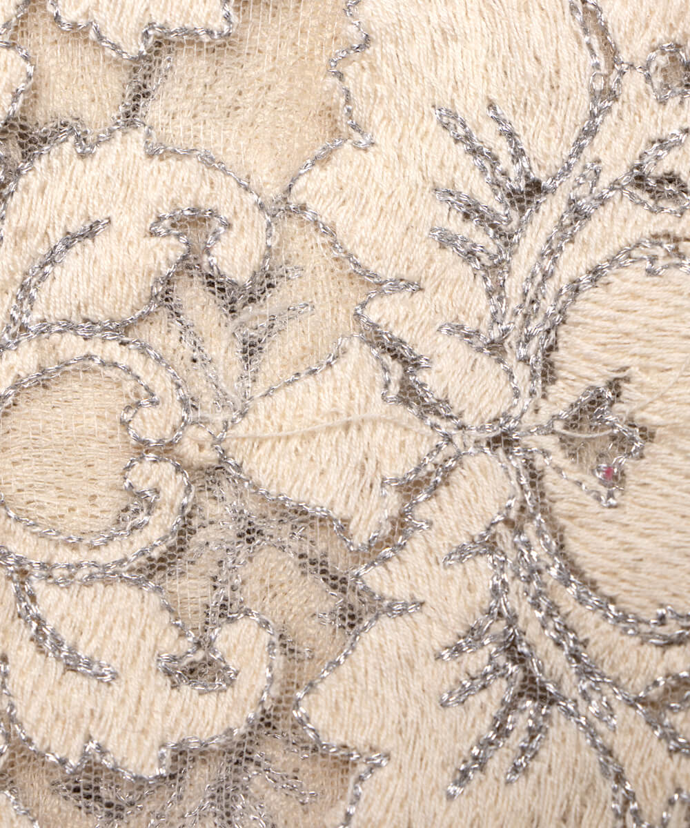 Net Embroidery Fabric Material Boutique Designer