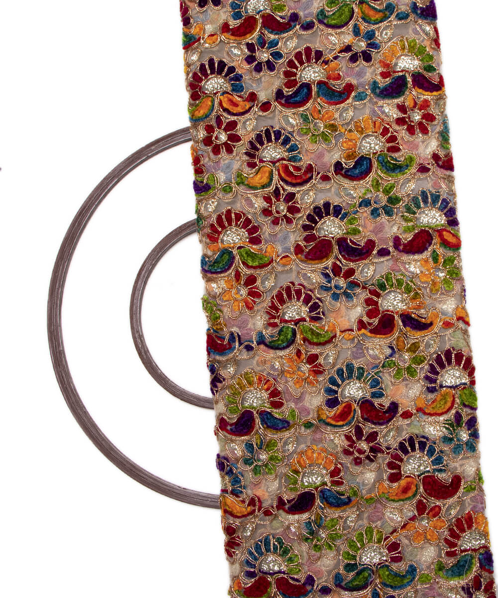 Net Embroidery Fabric Material Boutique Designer