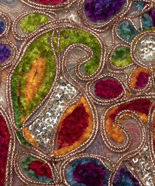 Net Embroidery Fabric Material Boutique Designer