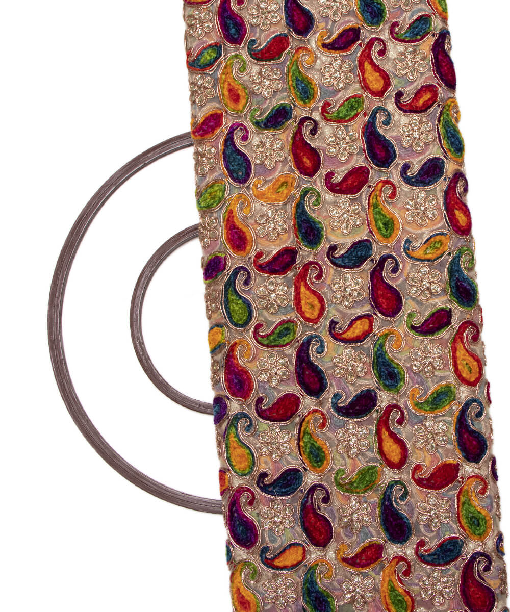 Net Embroidery Fabric Material Boutique Designer