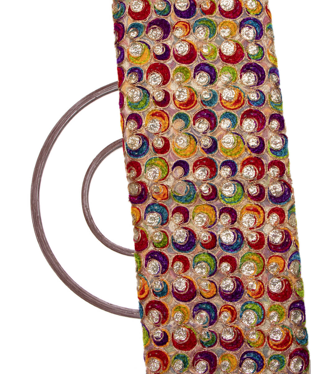 Net Embroidery Fabric Material Boutique Designer