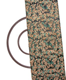Green Colour Floral Jaal Net Embroidery Fabric