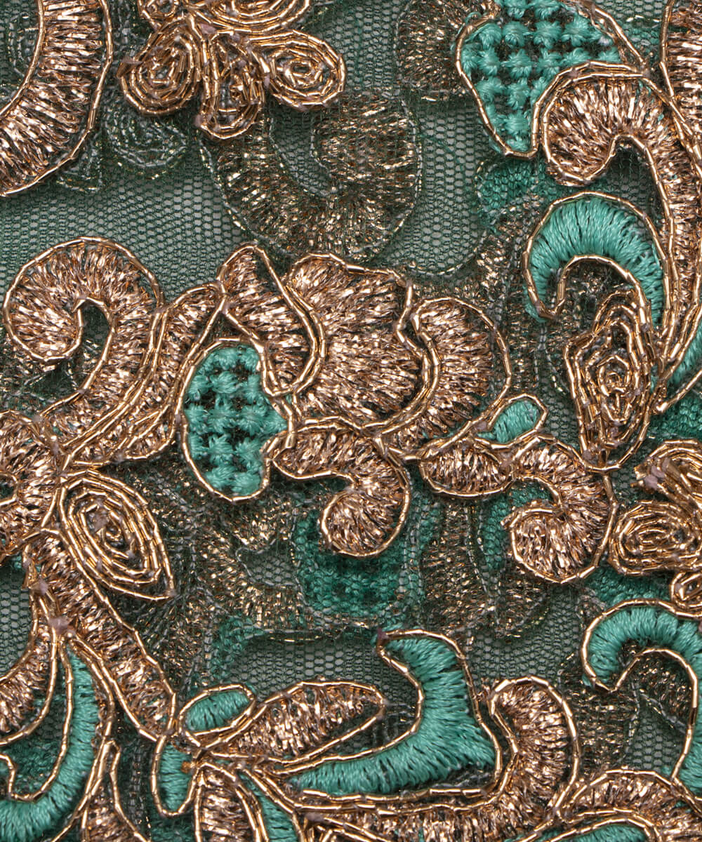 Net Embroidery Fabric Material Boutique Designer