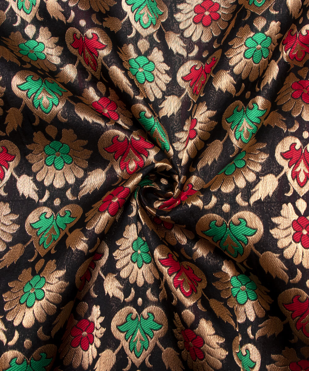 Shop Soft Banarasi Brocade Silk Fabric Online