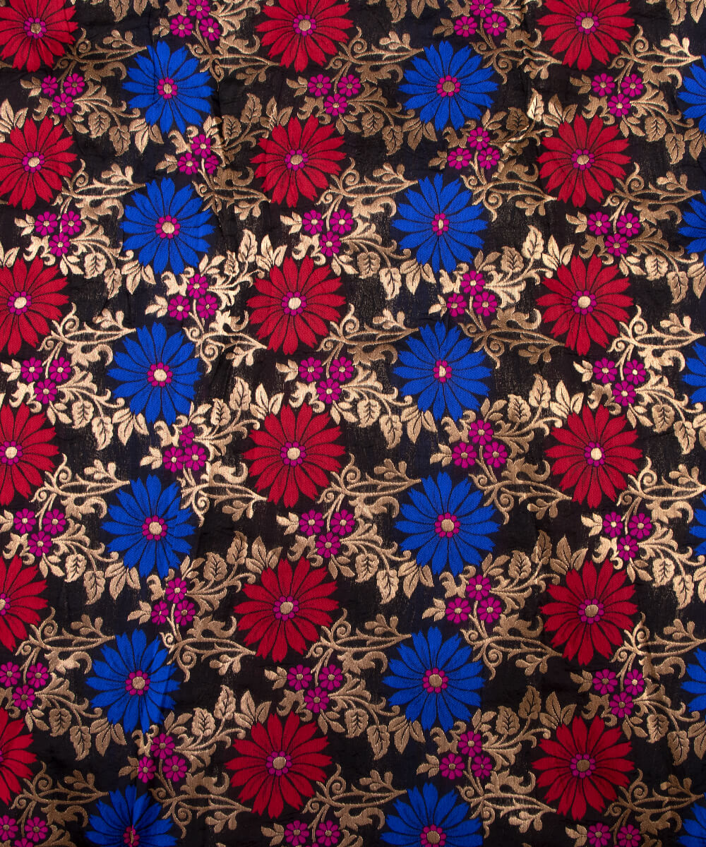 Shop Soft Banarasi Brocade Silk Fabric Online