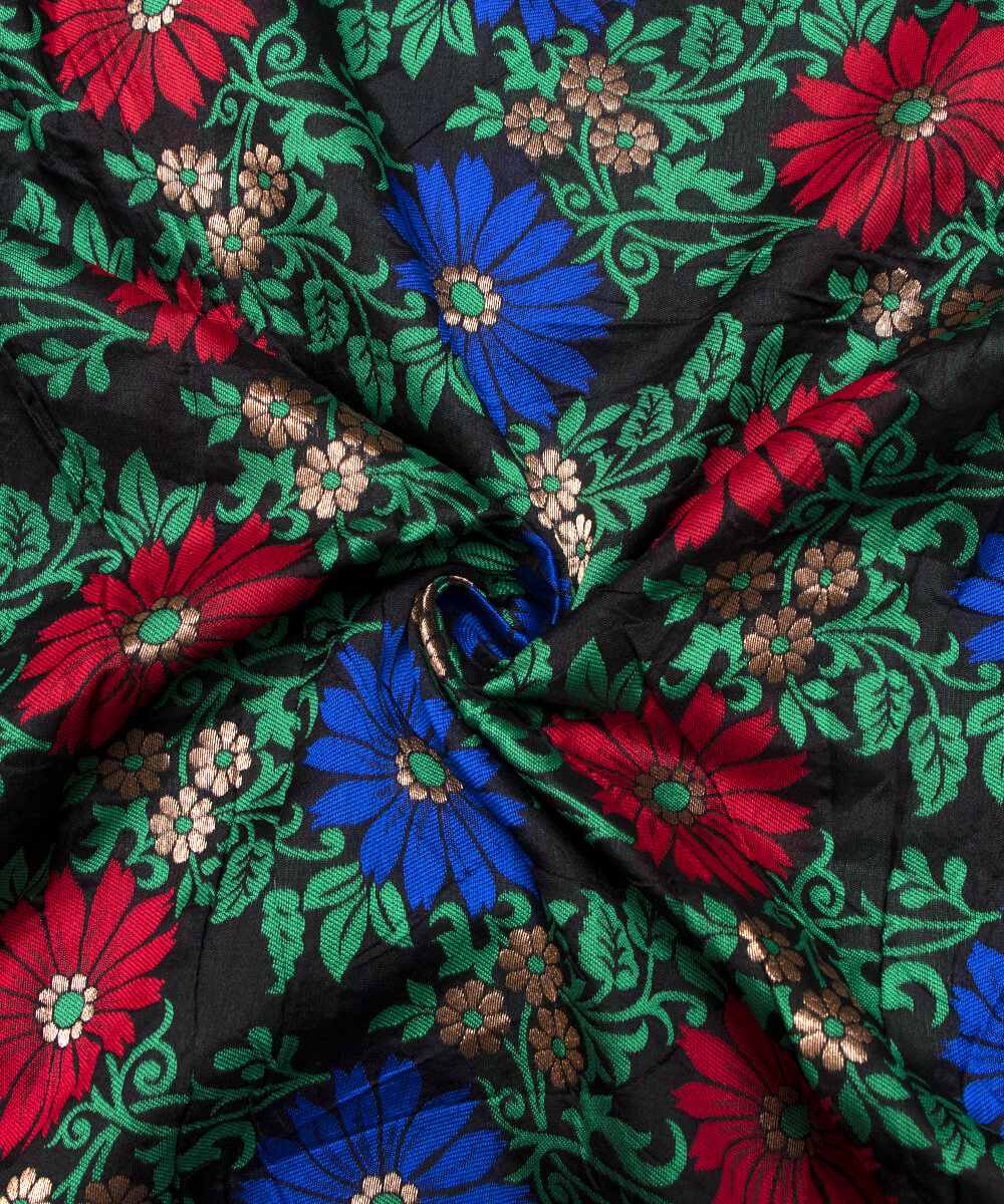 Shop Soft Banarasi Brocade Silk Fabric Online