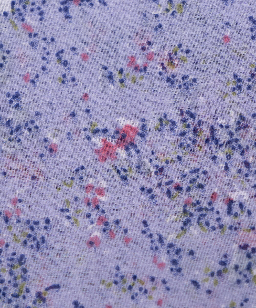 Dark Green Color Printed Georgette Fabric
