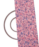 Peach Colour Floral Print Georgette Fabric