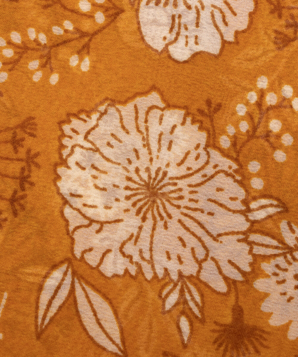Dark Green Color Printed Georgette Fabric