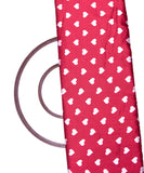 Maroon Colour Kids Print Satin Fabric