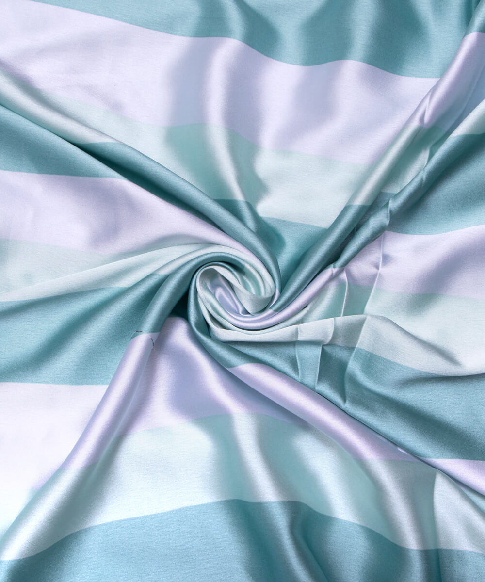 Printed Satin Fabric Summer Saree Party
