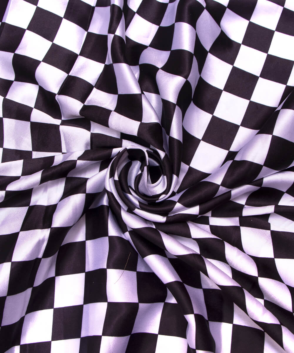 Printed Satin Fabric Summer Saree Party