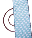 Sea Green Color Butti Print Satin Fabric
