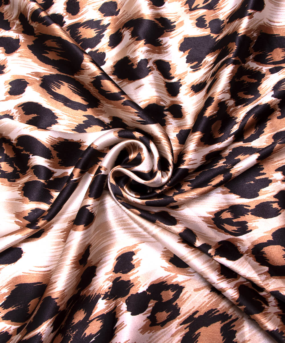 Printed Satin Fabric Summer Saree Party