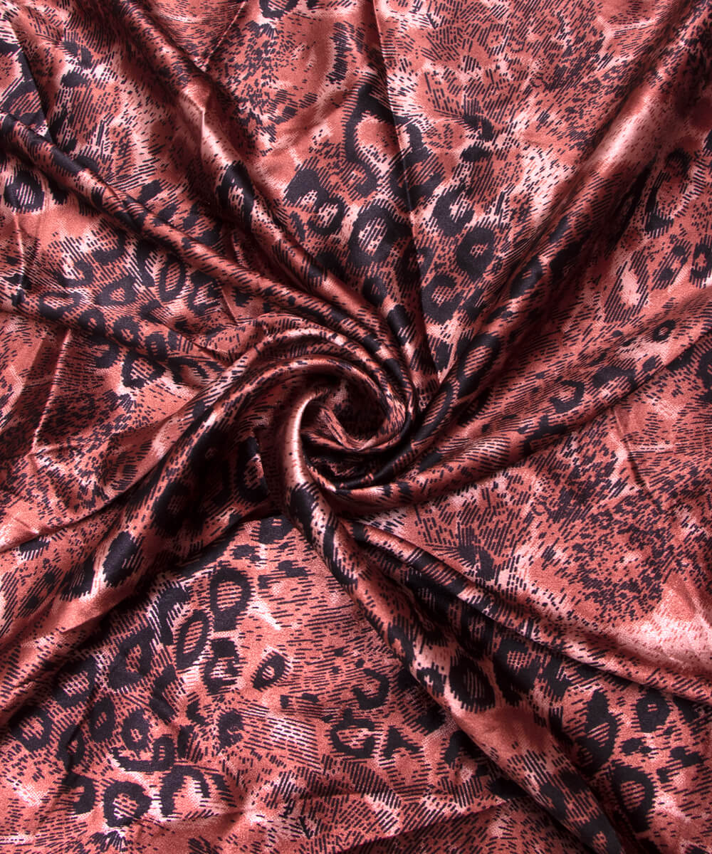 Printed Satin Fabric Summer Saree Party