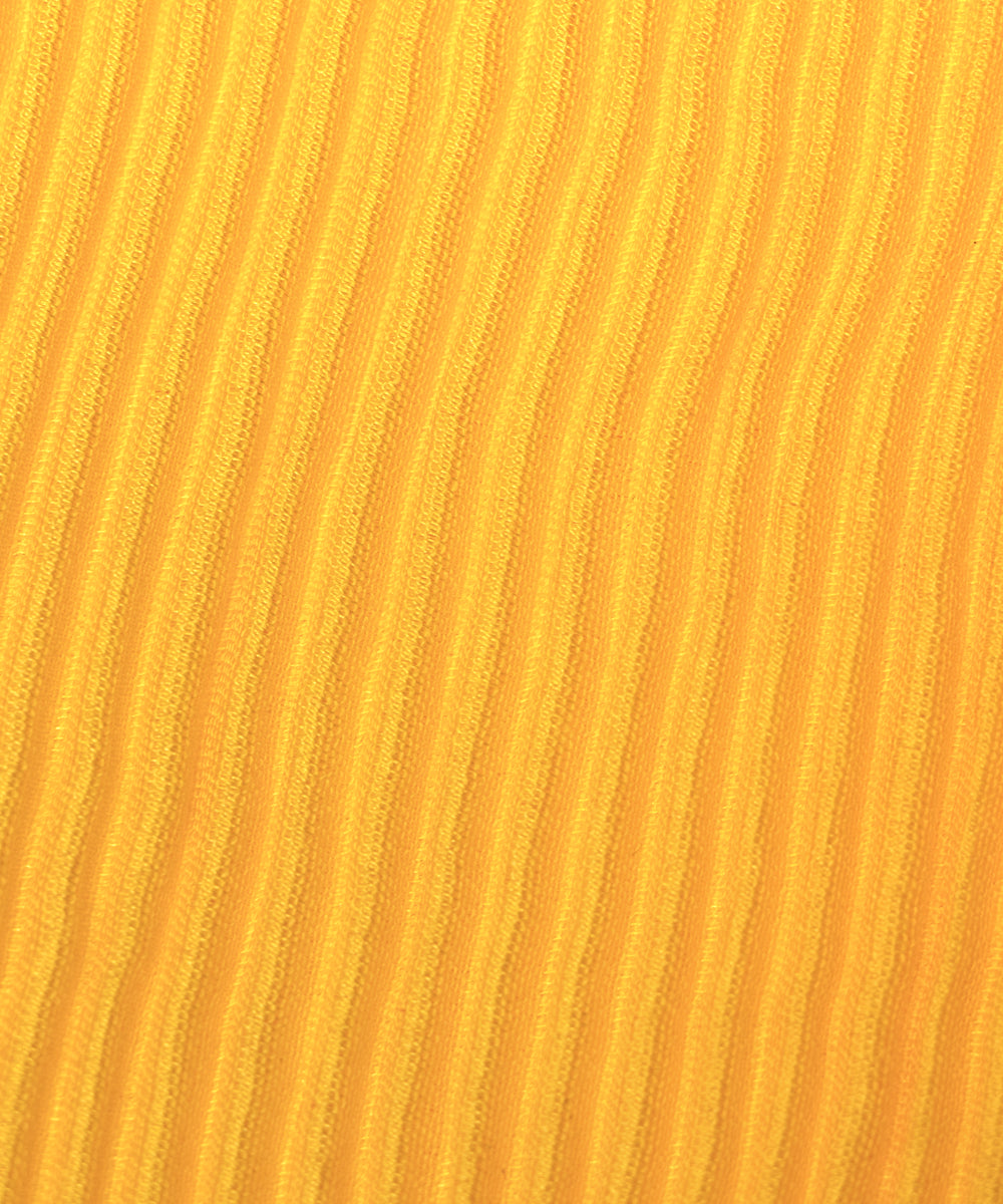 Yellow Colour Plain Pleated Satin Fabric