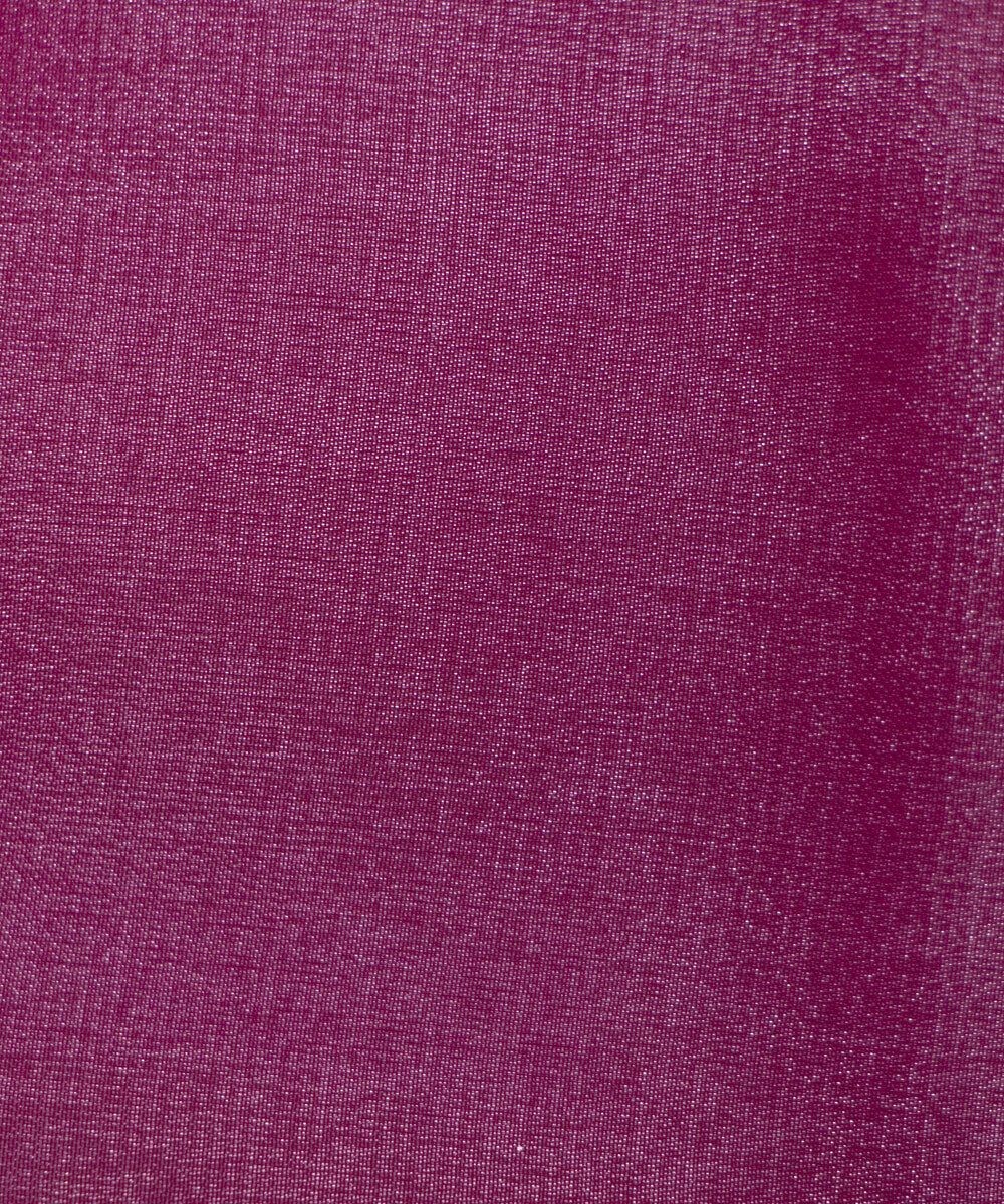 Onion Pink Colour Two Tone Plain Organza Satin Fabric