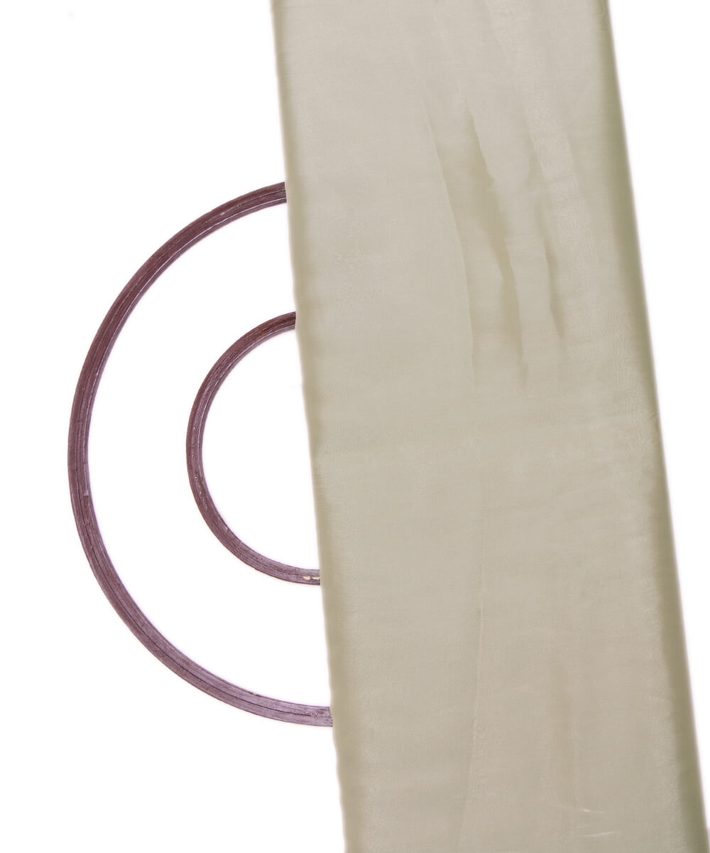 Light Mint Colour Plain Organza Satin Fabric