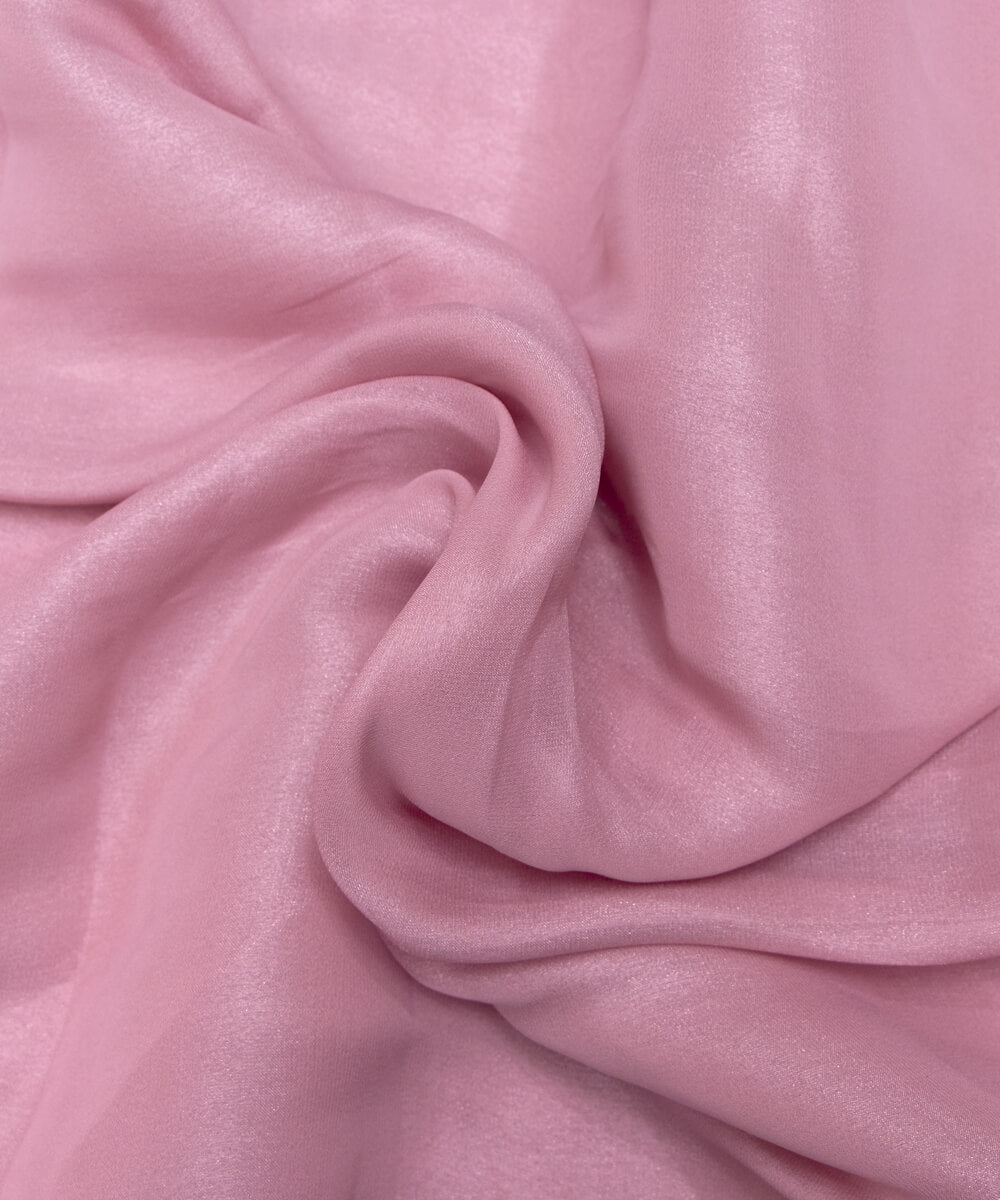 Dusty Pink Colour Plain Organza Satin Fabric