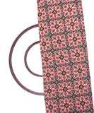 Off White Colour Geometric Print Chanderi Silk Fabric