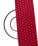 Maroon Colour Dot Pattern Taffeta Silk Fabric