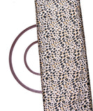 Black Colour Animal Print Satin Fabric