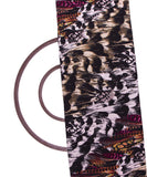 Black Colour Animal Print Crepe Fabric