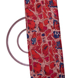 Rust Colour Abstract Print Cotton Fabric