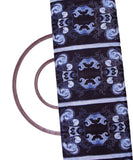 Black Colour Abstract Print Mulmul Cotton Fabric