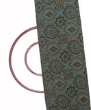 Midnight Green Colour Abstract Print Cotton Fabric