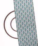 Light Blue Colour Object Print Kids Hand Block Cotton Fabric