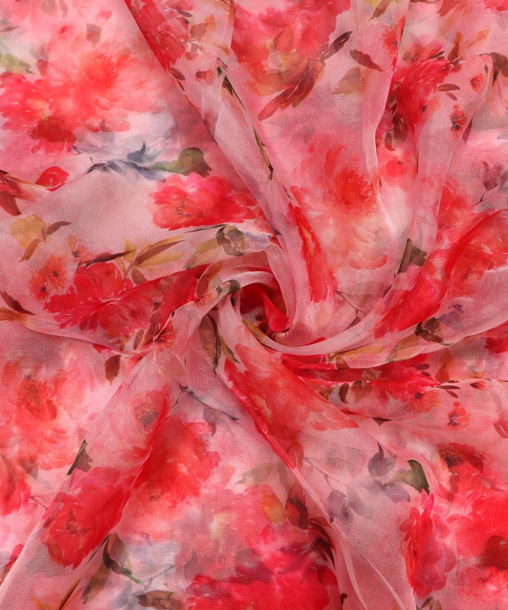Digital Print Organza Silk Fabric