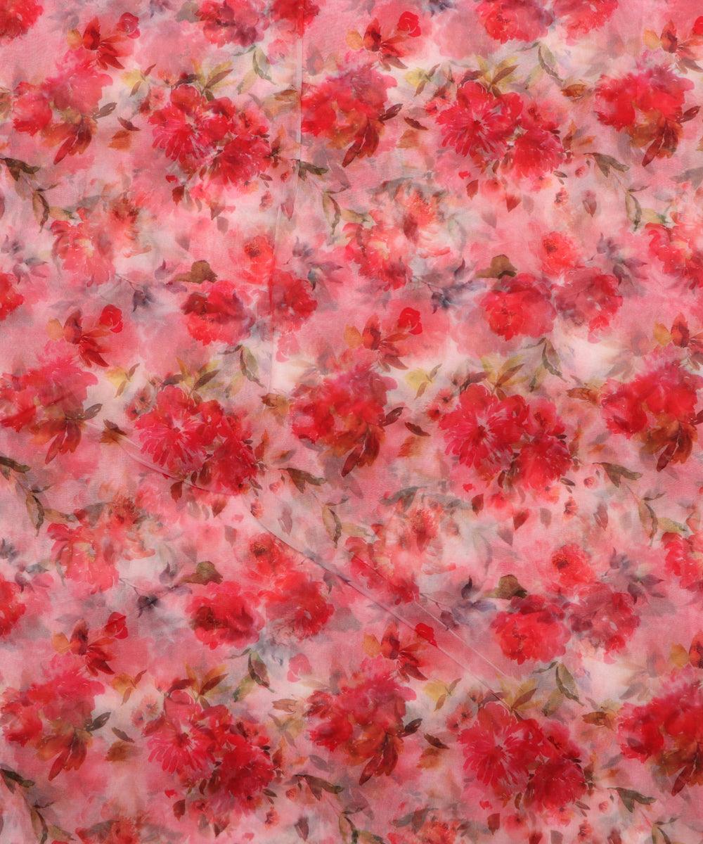 Digital Print Organza Silk Fabric