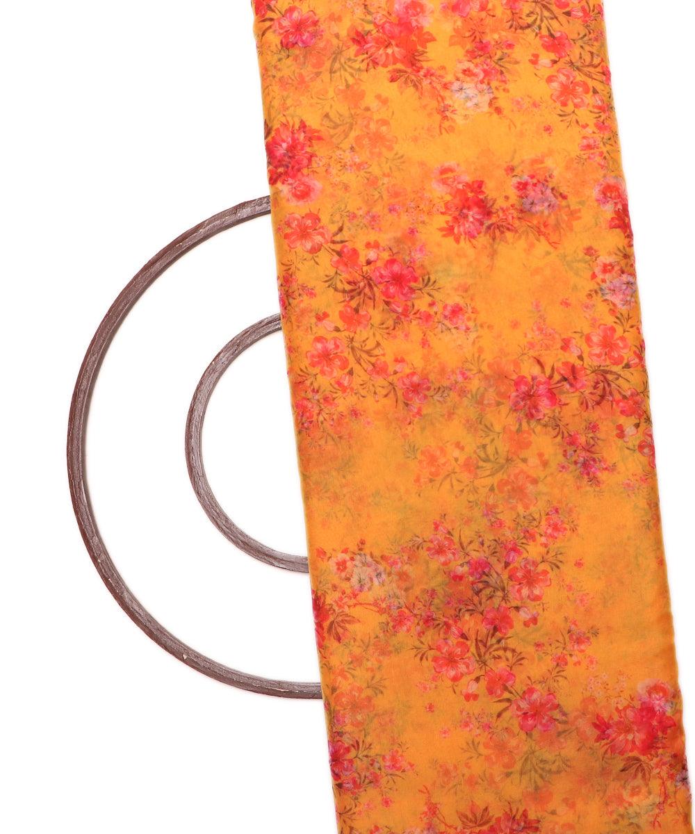 Digital Print Organza Silk Fabric