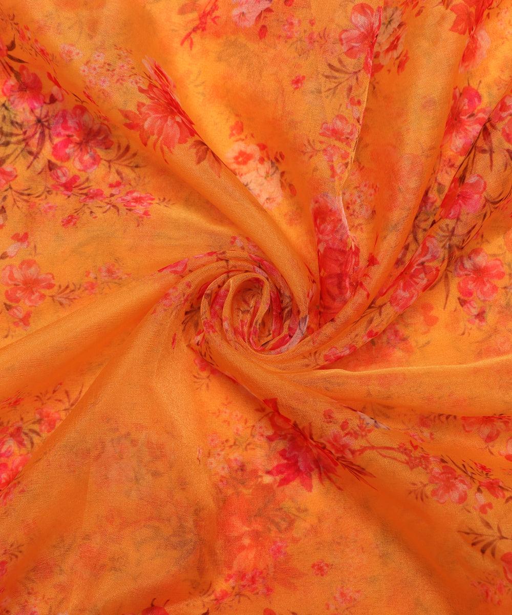 Digital Print Organza Silk Fabric