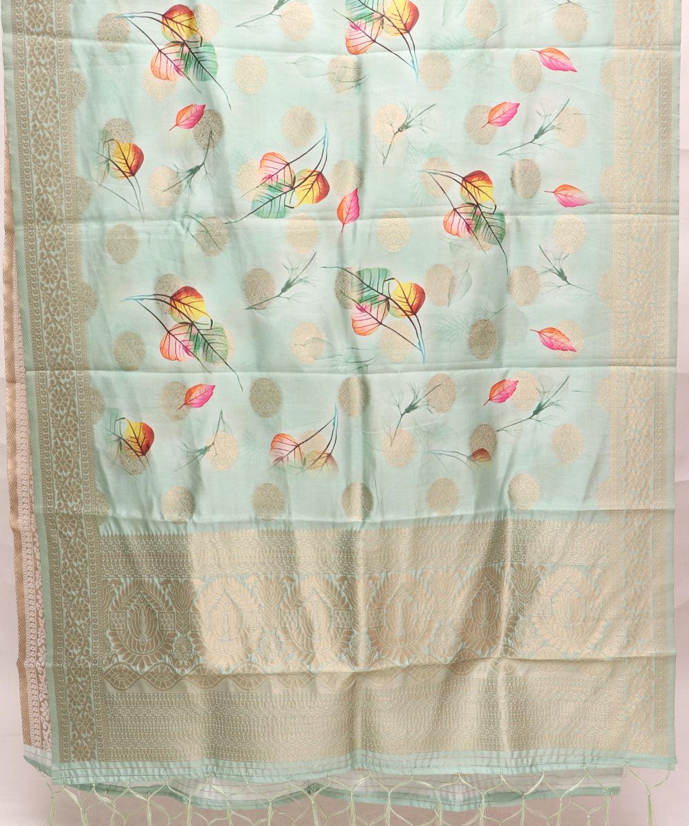 Brocade Fabric Material Dupatta  Stole Scarf Digital Print Buy Now Fabric Dekho