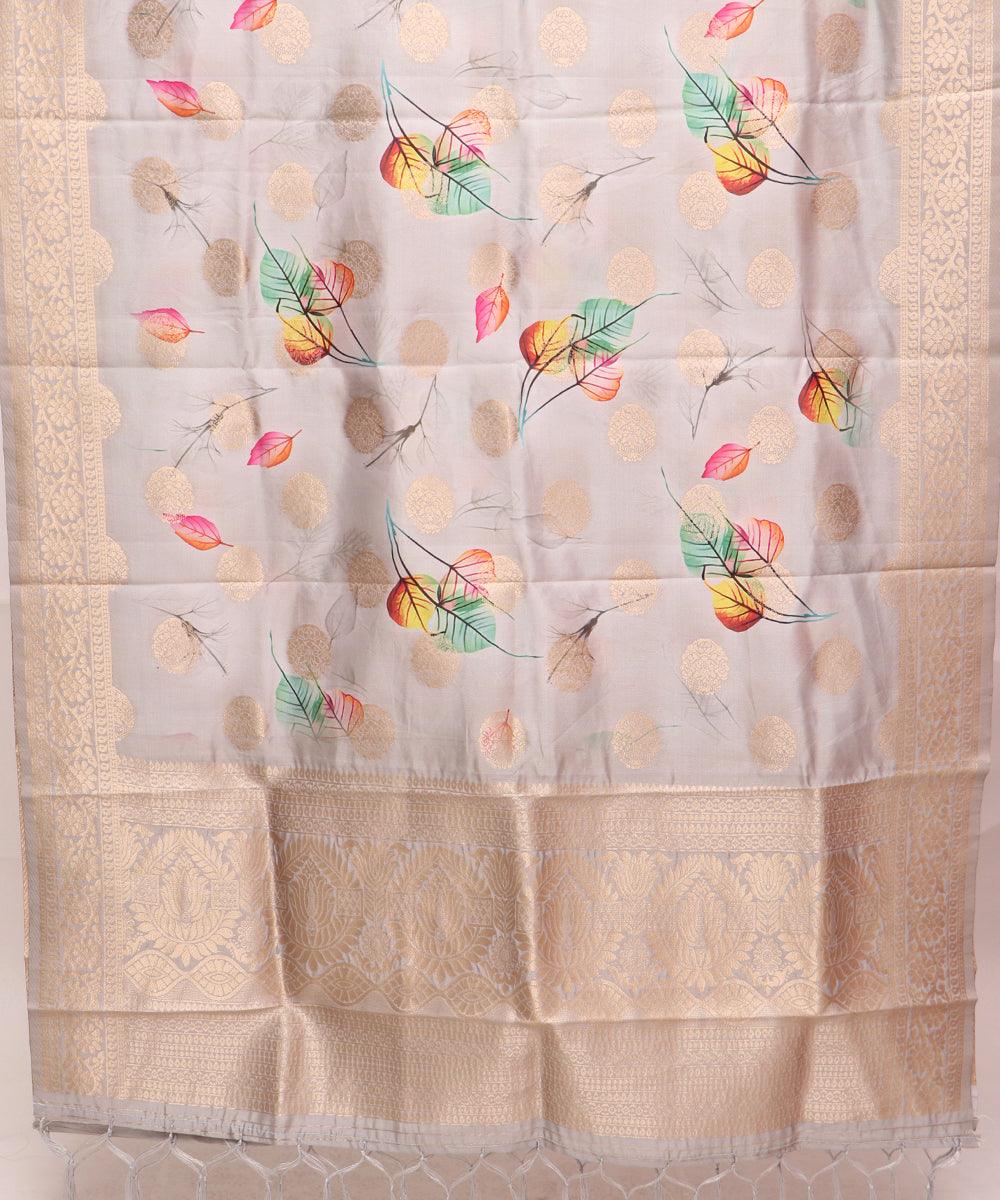 Brocade Fabric Material Dupatta  Stole Scarf Digital Print Buy Now Fabric Dekho